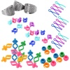 Finger Thimbles Ring Sewing Set with Thread Holders 52 piece Gold Photo