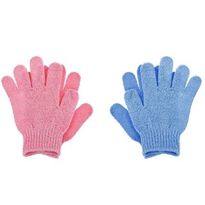 Shower Bath Gloves BluePink 2 Pairs