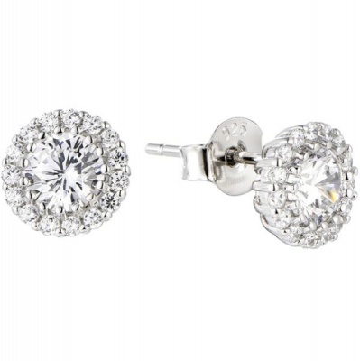 Photo of Kays Family Jewellers Classic Halo Studs on 925 Silver