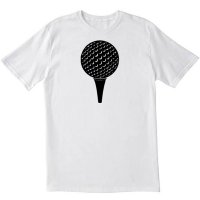 Golf Ball On Pin Golfers T Shirt