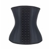 25 Steel Bone Latex Waist Trainer - Black - 2XL Photo