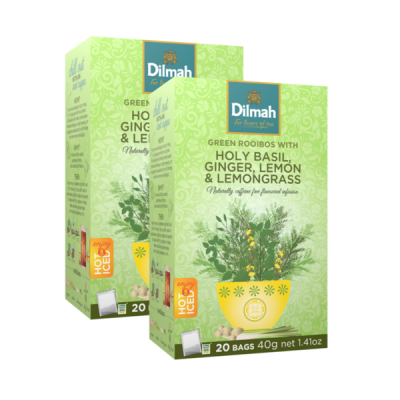 Photo of Dilmah - Rooibos Holy Basil Ginger Lemon & Lemongrass - 40 Tagged Tea