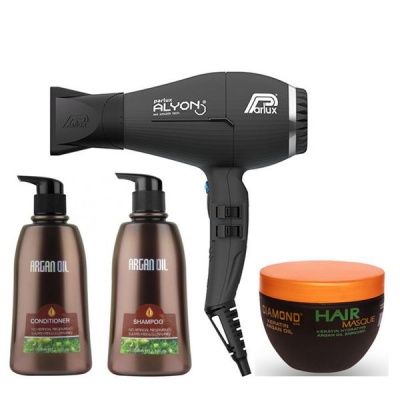 Photo of Parlux Alyon 2250W Hairdryer Kit - Matt Black Argan Pack