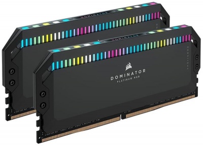 Corsair DOMINATOR® PLATINUM RGB 32GB DDR5 DRAM 5200MHz C40 Memory Kit 40 40 40 77 125V Black