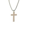 Fabulae Men's Stainless Steel Cross Chain Adam Photo