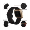 Sparq Active watch strap band- Fitbit versa 3 & Fibit Sense - Black - Small Photo