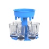 6 Shot Glass Dispenser And Holder Liquor Dispenser for Home Party-Pink Photo