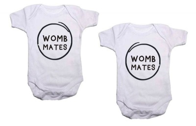 Photo of Qtees Africa - Womb mates twin pack baby grows
