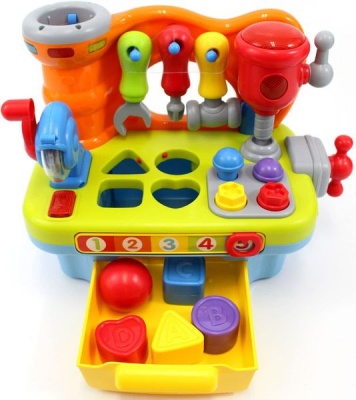 Mini Mike Musical Learning Workbench Toddler Toy BuildingTool Sound and Light