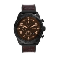 Fossil Bronson Brown Leather Watch FS5713