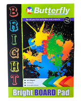 Butterfly A4 Bright Coloured Paper Pad for All Art Activities Projects