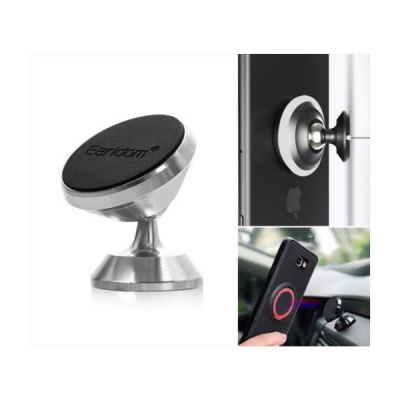 Photo of Magnetic Car Mount Holder for Any Phone 360 Degree Rotation Silver