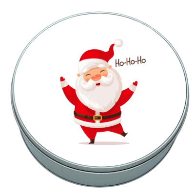 Father Christmas Stainless Steel Cookie Tin