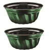 Berlinger Haus 2 Piece Flower Shape Bundt Pan Set - Emerald Collection Photo