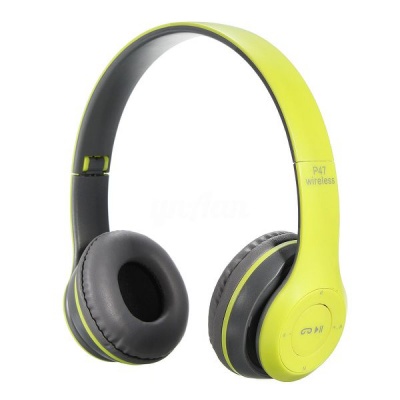 Invens P47 Wireless Bluetooth Headphones Neon Green