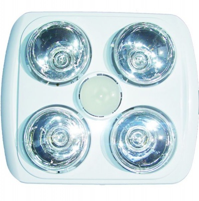 Photo of ACDC - Bathroom Heating Lamp & Light - 4 Lamp - Plastic Finish