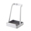 Multifunctional Kitchen Iron Pot Lid Rack Kitchenware Storage Holder - White Photo