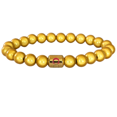 Gorgeous Womans Bead Bracelet 18K GoldGolden illusion Pearl bead Coco B