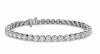 18ct White Gold Tennis Bracelet with 2ct Round Brilliant Cut Diamonds Photo
