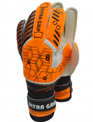Photo of RONEX Goalkeeper Gloves with finger protection Ultra Grip Orange