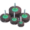 York 5 Piece Aluminium Oxide Flap Wheel Set 6.0mm Shank Photo