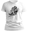 PepperSt White T-Shirt – Norse Tusk Horn Photo