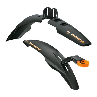 Photo of SKS Germany SKS Mudguards: Front and Back for Kids Bikes 20-24" Rowdy Set OfF 2 Black