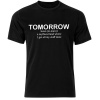 Think Out Loud Men "Tomorrow" Short Sleeve Tshirt Black Photo