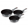 Berlinger Haus 3 Pieces Titan Coating Fry Pan Set - Moonlight Collection Photo