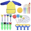 25 Piece Sponge Paint Brushes Tool Kits for Kids Early DIY Learning-Yellow Photo
