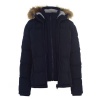 SoulCal Ladies 2 Zip Bubble Jacket - Navy [Parallel Import] Photo