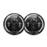 2 piecess 7 40W LED Headlights H4 H13 Hi Lo Beam for Jeep