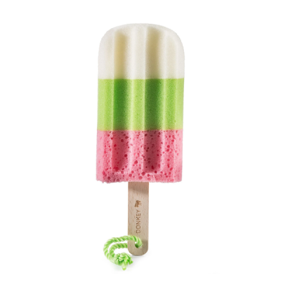 Photo of Donkey Products Ice Pop - Pink / Sponge / White / Green / Pink ca. 22 x 8cm/ Plastic / Wood / Ice Pop Shape