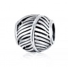 Lucid 925 Silver Charm - Feather Bead Gift Pendant - For Charm Bracelet Photo