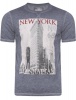 Tokyo Laundry - Mens Danbury Park Burnout T-Shirt In Vintage Indigo Photo