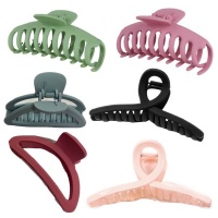 Beauty Large Hair Claws Clips Set of 6