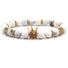 Argent Craft Howlite Stone with Gold Crown & Die Photo