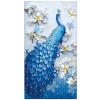 BENGATOUCH Paint by Numbers for Adults - Peacock With Flowers Photo