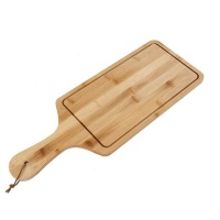 Blue Angel Rectangle Bamboo Wood PizzaCuttingServing Board Set Of 2