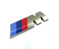 BMW M Badge Gunmetal Emblem 75mmx25mm