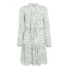 Quiz Ladies Chiffon Zebra Print Skater Dress - Sage Photo