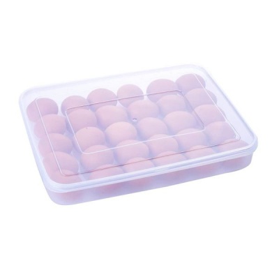 Photo of Clear Lid Covered Egg Storage Box - 30 eggs Tray