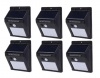 20 LED Solar Powered LED Wall Light with Night Sensor Pack 6 Photo