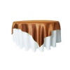Brown Satin Table Overlay Photo