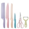 6 Piece Stainless Steel Kitchen Knife Set Colorful Sharp Blade IB-3 Photo