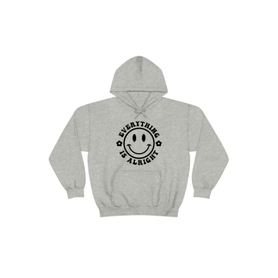 Everything is alright gift hoodie grey