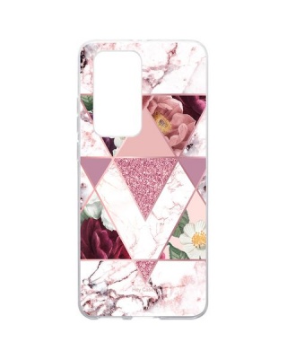 Photo of Hey Casey ! Protective Case for Huawei P40 - Marble Floral
