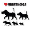 Vinyl Car Stickers - Warthog Set Photo