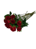 Artificial Roses 10 Piece Closed Bud Red Photo