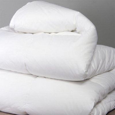 Photo of White Live-it microfibre duvet inner with 100% cotton downproof casing